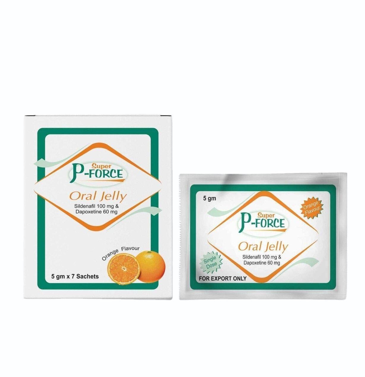 Super P Force Oral Jelly: ED & PE Relief Gel